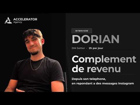Un complément de revenu depuis son téléphone (Interview Dorian)