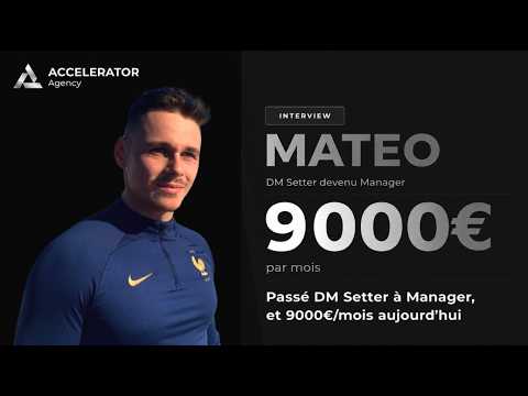 Il rejoint Accelerator et finit par gagner 9 000€/mois (Interview Mateo)