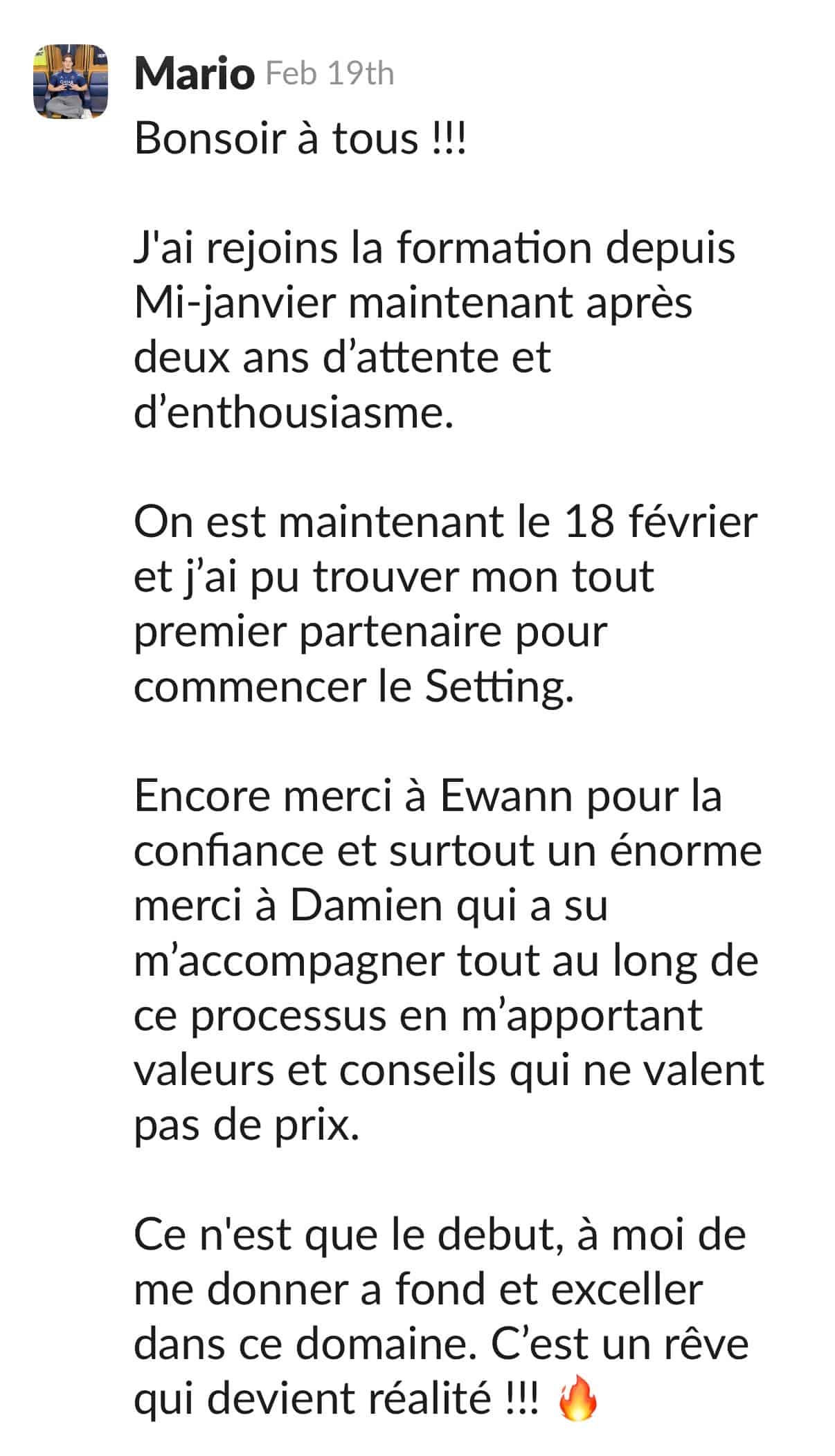 Témoignage Accelerator 6