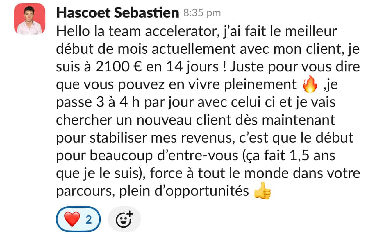 Témoignage Accelerator 34