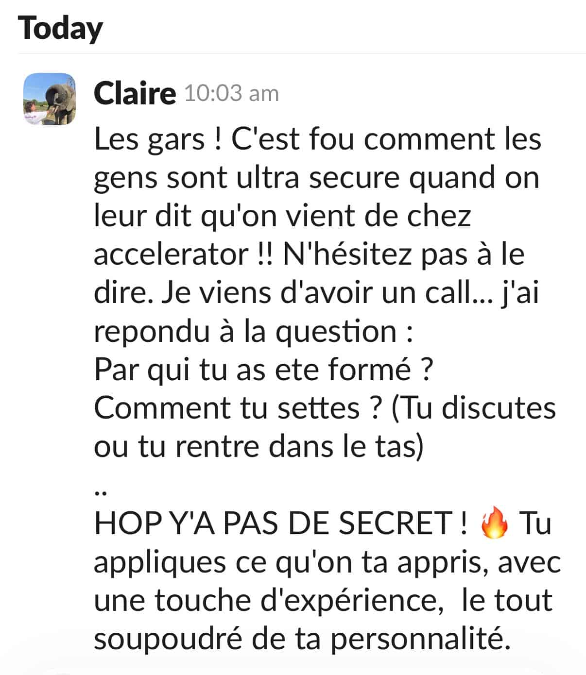 Témoignage Accelerator 36